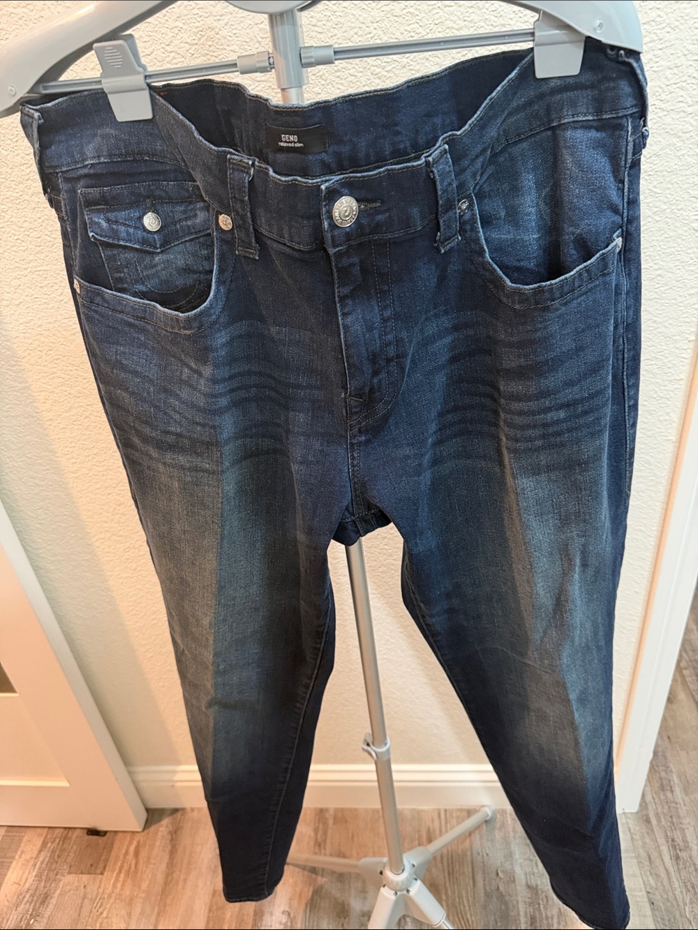 True Religion Men's Dark Indigo Skinny Jeans